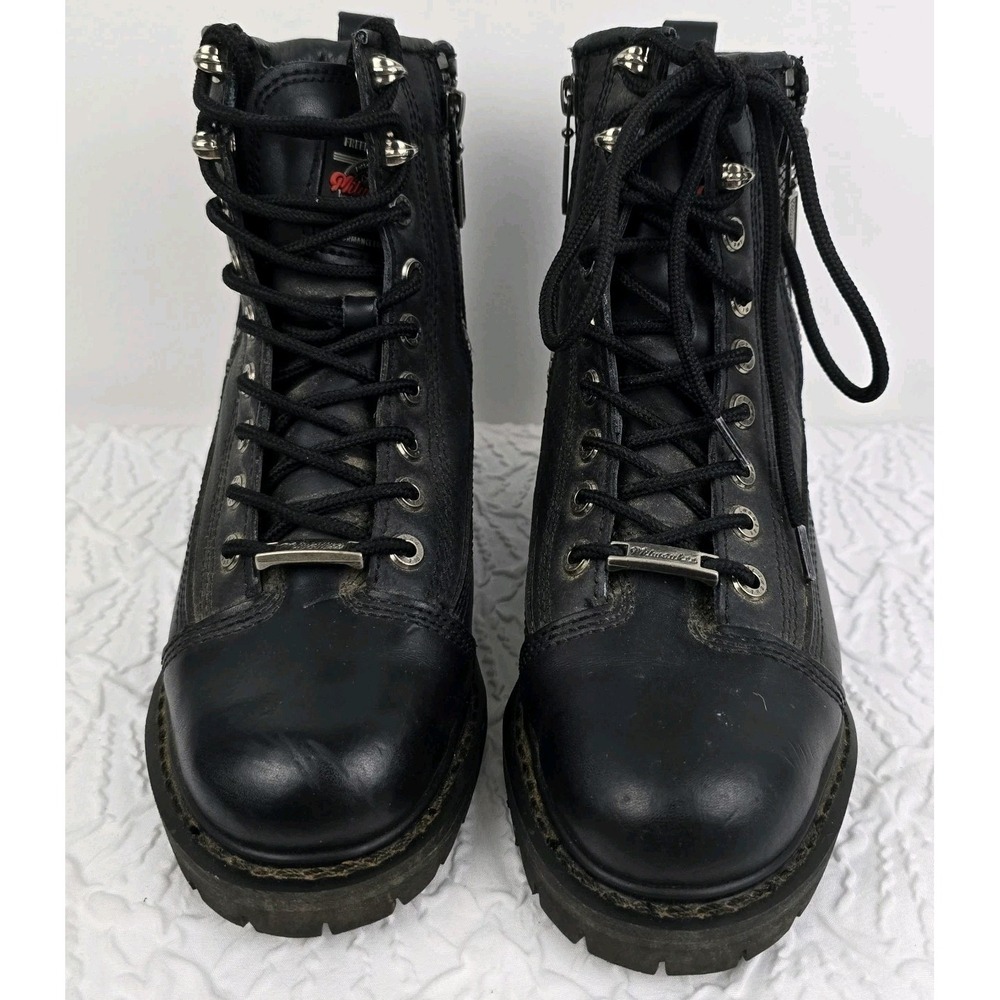Milwaukee Motorcycle Boot‎ Freedom Flex Side Zip Womens Size 6.5C MB208 Black